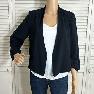 NWT Babaton Open Front Macauley Black Business Blazer Size 4